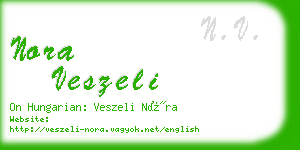 nora veszeli business card